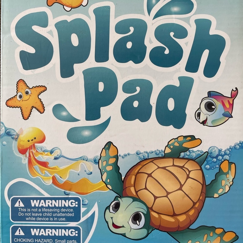Colorful Splash Pad with Sea Creatures